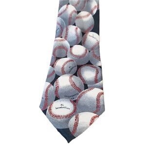 A Rogers Black Baseball Tie